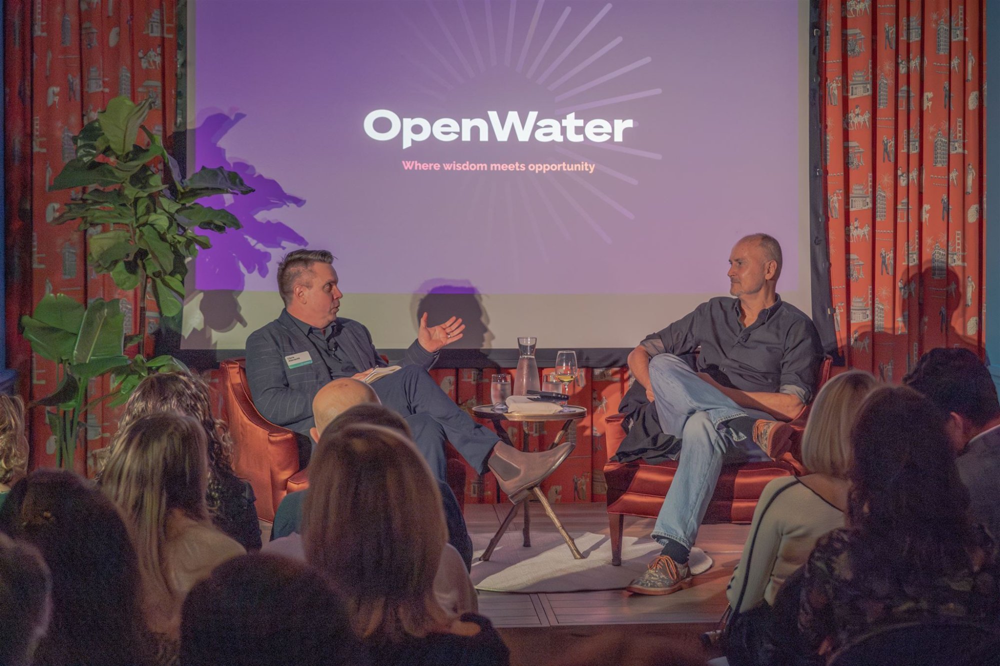 120+ people at an OpenWater event at The Battery Club, San Francisco